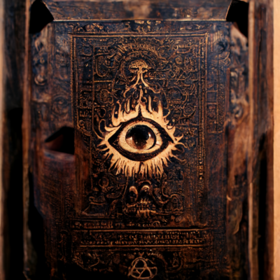 An occult grimoire (via mid journey)